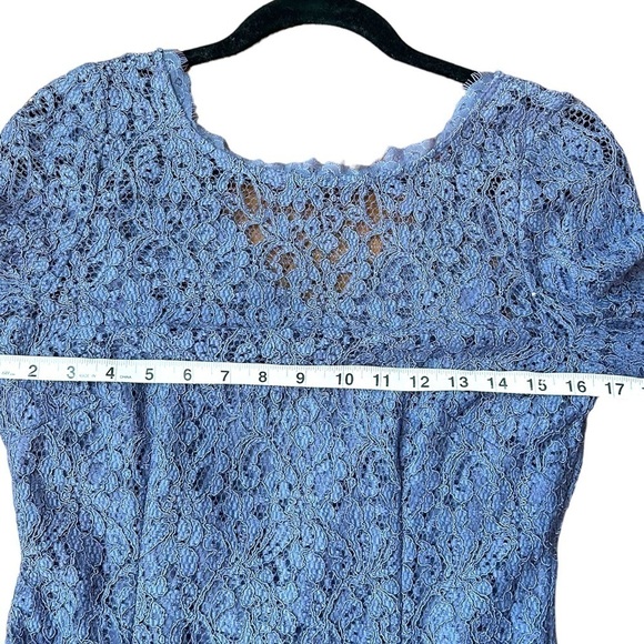 ADRIANNA Papell - Quarter Length Sleeve Lace Sheath Dress - Picture 7 of 8